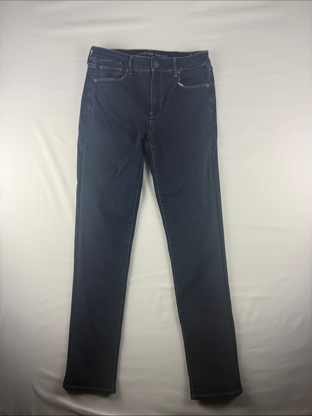 American Eagle Superstretch Hi-Rise Skinny Jeans Dark Wash Women's Size 4 EUC